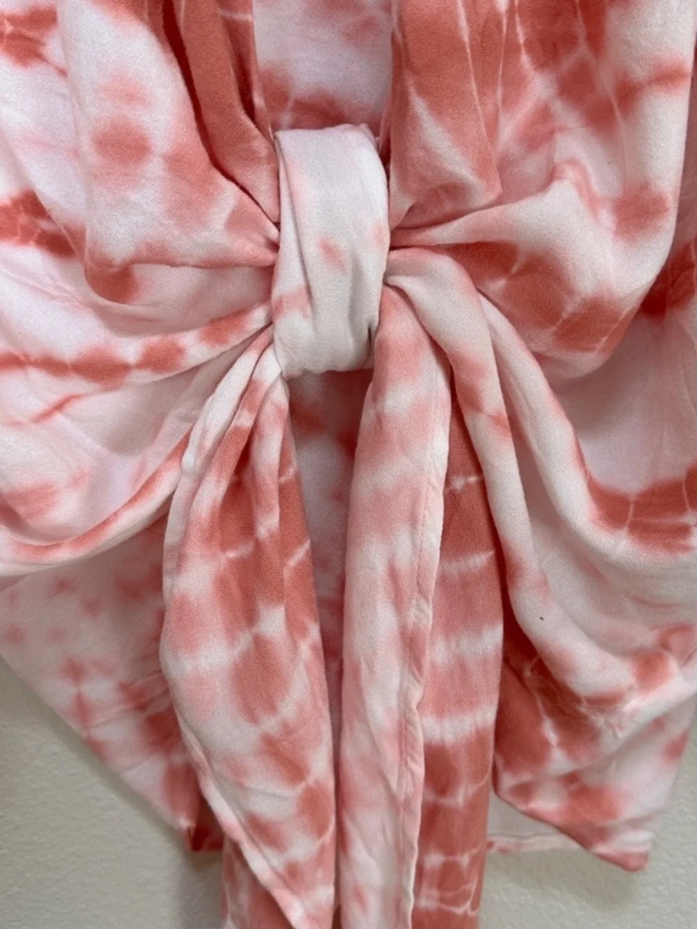 NWT • Young Fabulous & Broke Tie-Dye Tie-Front Carmen Top • Women’s Medium